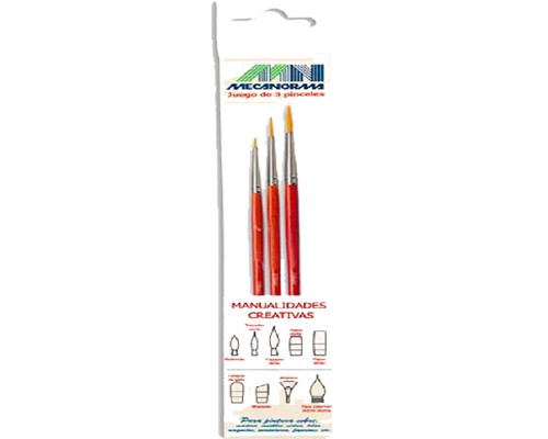 PINCEL REDONDO LINERS 2/0,0 Y 3 - 3 PZAS-MECANORMA-PINCEL