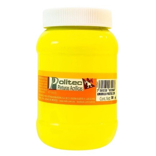 PINTURA ACRILICA 500ML-POLITEC-PINTURA ESCOLAR
