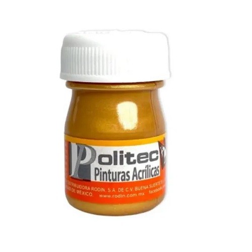 PINTURA ACRILICA METALICA 20ML-POLITEC-PINTURA ESCOLAR