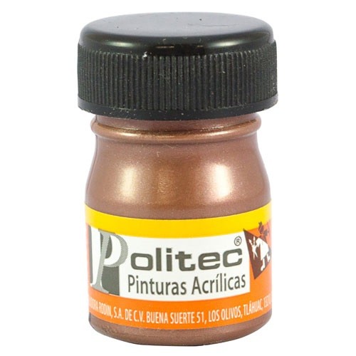 PINTURA ACRILICA METALICA 20ML -POLITEC-PINTURA ESCOLAR