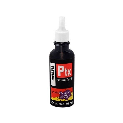 PINTURA TEXTIL INFLABLE 30ML-POLICRAFT-PINTURA ESCOLAR