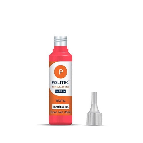 PINTURA TEXTIL TRASLUCIDA 30ML-POLICRAFT-PINTURA ESCOLAR