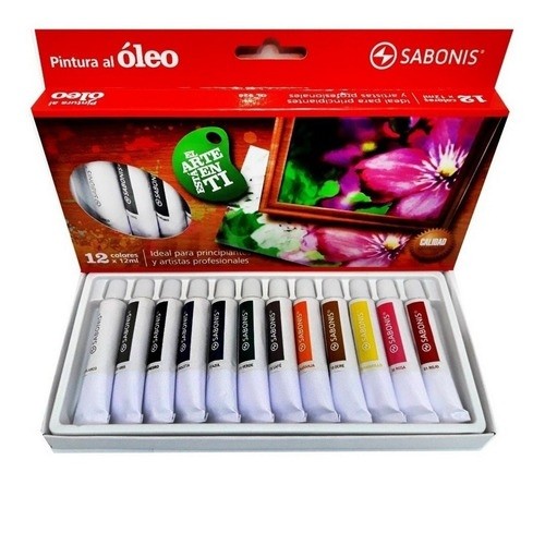 SET PINTURA AL OLEO SURT 12PZ-SABONIS-PINTURA AL OLEO