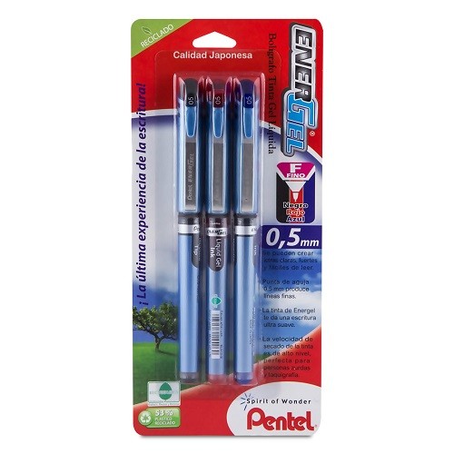 BOLIGRAFO ENERGELX PUNTO FINO 3PZ-PENTEL-BOLIGRAFO