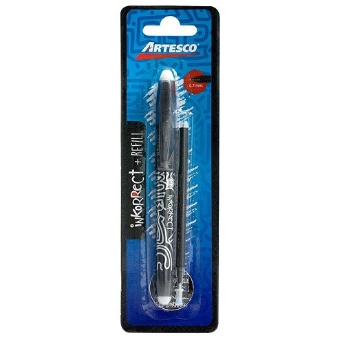 BOLIGRAFO GEL 0.7MM BORRABLE INKORRECT + REPUESTO-ARTESCO-BOLIGRAFO