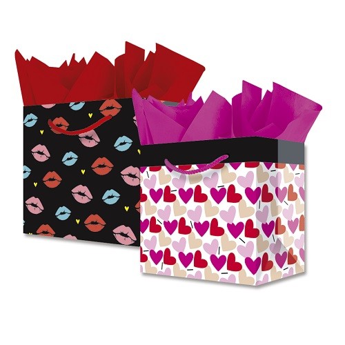 BOLSA PARA REGALO CHIC SAN VALENTIN 21X22.5X12CM-GRANMARK-BOLSA/CAJA DE REGALO