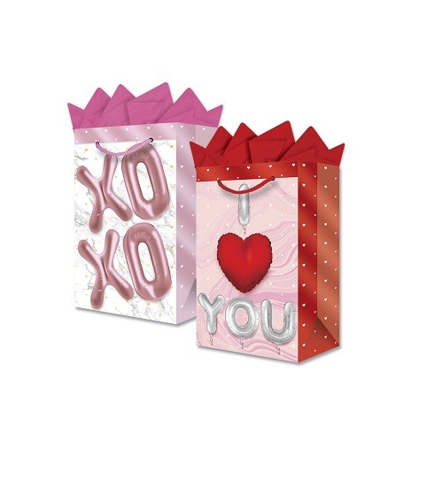 BOLSA PARA REGALO CHICA SAN VALENTIN C/A 22.5X14X7.5CM-GRANMARK-BOLSA/CAJA DE REGALO