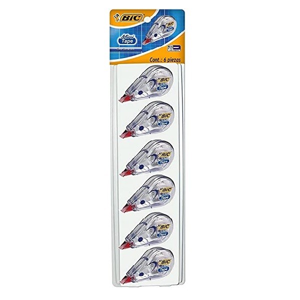 CORRECTOR CINTA MINI 5MMX 5M C/6PZ-BIC-CORRECTOR