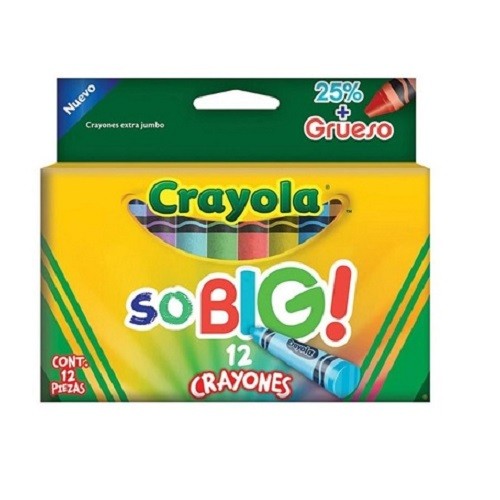 CRAYON CERA EXTRA JUMBO 12PZ-CRAYOLA-CRAYONES