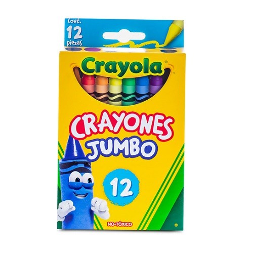 CRAYON CERA JUMBO 12PZ-CRAYOLA-CRAYONES