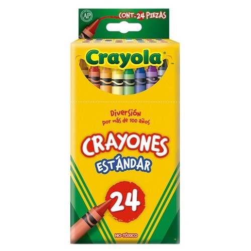 CRAYON CERA REDONDO 24PZ-CRAYOLA-CRAYONES