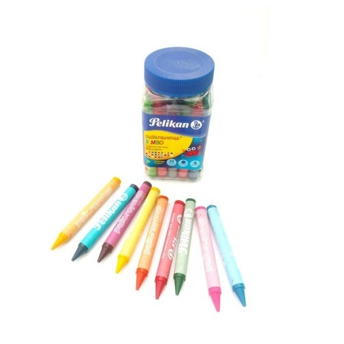 CRAYON CERA JUMBO 28PZ-PELIKAN-CRAYONES