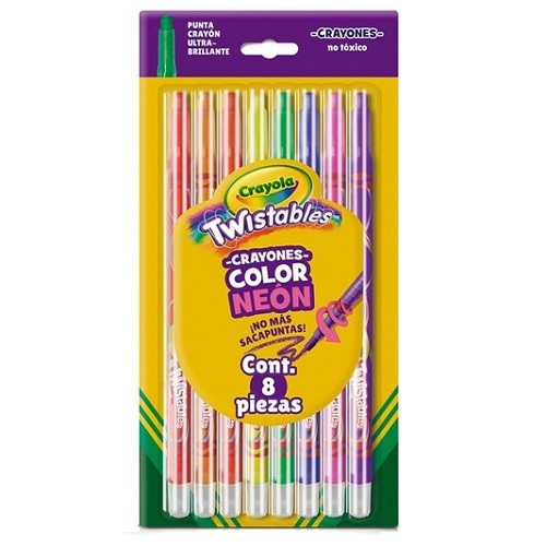CRAYON EXTREMOS NEON TWISTEABLES 8PZ-CRAYOLA-CRAYONES