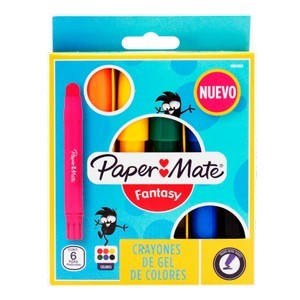 CRAYON GEL GRUESO 6 PZ-FANTASY-CRAYONES