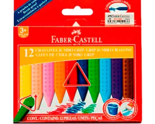 CRAYON JUMBO GRIP LAV Y BORR 12PZ+PROM-FABER CASTELL-CRAYONES