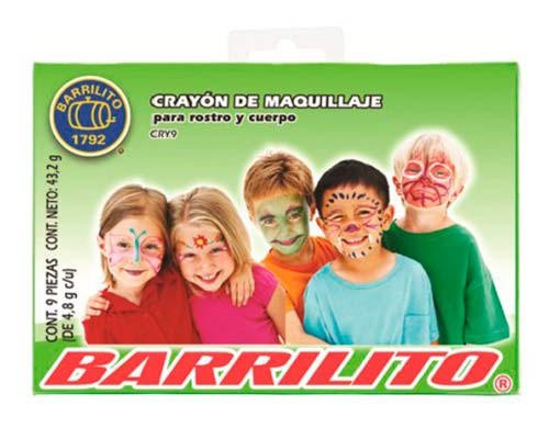 CRAYON PINTA CARA/CPO 9PZ-BARRILITO-CRAYONES