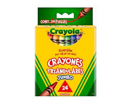 CRAYON TRIANGULAR JUMBO 24PZ-CRAYOLA-CRAYONES