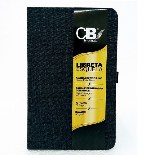 CUADERNO EJECUTIVO ESQUELA GRIS RAYA 72H -CBI LIBRETAS-BLOCK O CUADERNOS