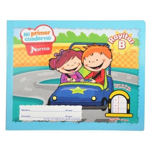 CUADERNO ITALIANO COSIDO MI PRIMER CUADERNO RAYITAS 72H-NORMA-BLOCK O CUADERNOS