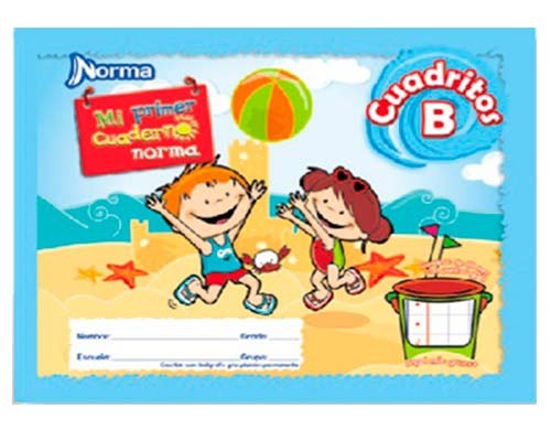 CUADERNO ITALIANO COSIDO MI PRIMER CUADERNO CUADRITOS "B" 72H-NORMA-BLOCK O CUADERNOS