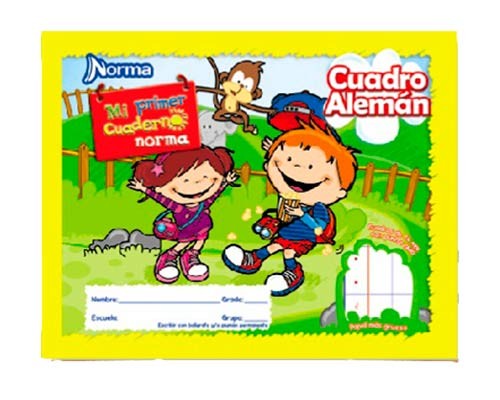 CUADERNO ITALIANO COSIDO MI PRIMER CUADERNO CUADRO ALEMAN 72H-NORMA-BLOCK O CUADERNOS