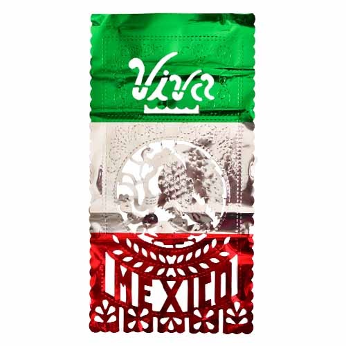 ESTANDARTE VIVA MEXICO-ARTEMEX-ADORNO