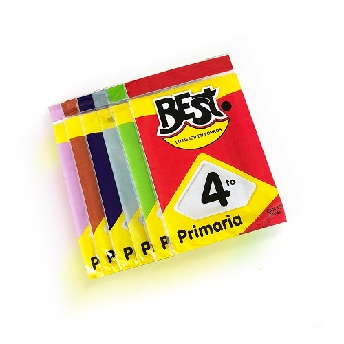 FORRO PARA LIBROS DE TEXTO 4° PRIMARIA-BEST-FORRO