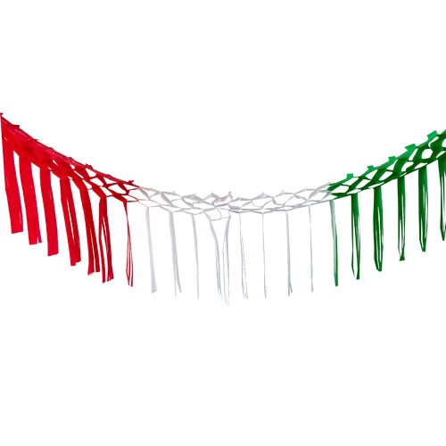 FESTON ARTESANAL TRICOLOR 3M -ARTEMEX-ADORNO