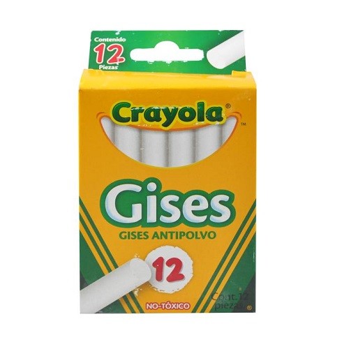 GIS BLANCO COMPRIMIDO 12PZ-CRAYOLA-GIS