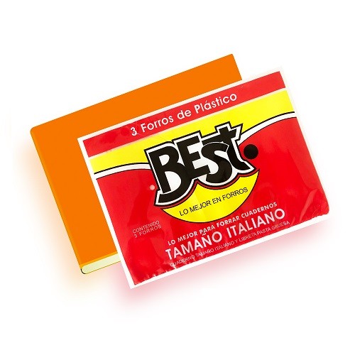 FORRO PARA CUADERNO ITALIANO BEST 3PZ-BEST-FORRO