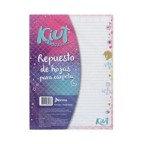 HOJA DE REPUESTO PARA CARPETA ESQUELA 100H-NORMA-HOJA P/CARPETA