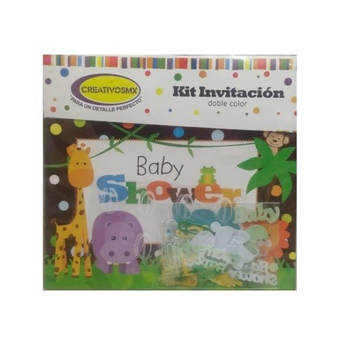 INVITACION DOBLE BABY SHOWER C/8-CREATIVOSMX-INVITACION