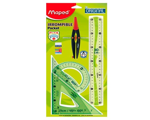 JUEGO DE GEOMETRIA IRROMPIBLE CON COMPAS-MAPED-JUEGO DE GEOMETRIA