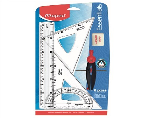 JUEGO DE GEOMETRIA TECHNICOLOR CON COMPAS-MAPED-JUEGO DE GEOMETRIA