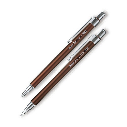 JUEGO DE BOLIGRAFO Y LAPICERO O.5MM-PENTEL-JUEGO DE PLUMAS