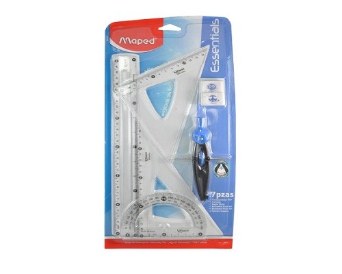 JUEGO DE GEOMETRIA CON COMPAS ECO FLEX-MAPED-JUEGO DE GEOMETRIA