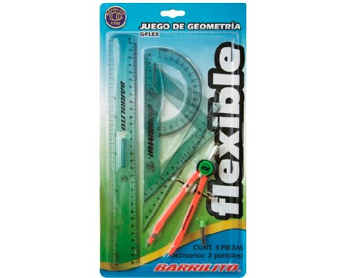 JUEGO DE GEOMETRIA FLEXIBLE-BARRILITO-JUEGO DE GEOMETRIA