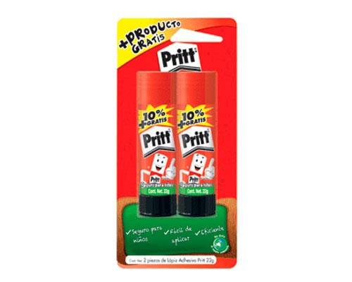 LAPIZ ADHESIVO 22G 2PZ-PRITT-PEGAMENTO