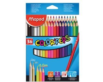 LAPIZ DE COLOR COLOR PEPS 36PZ-MAPED-LAPIZ D/COLOR ESCO.