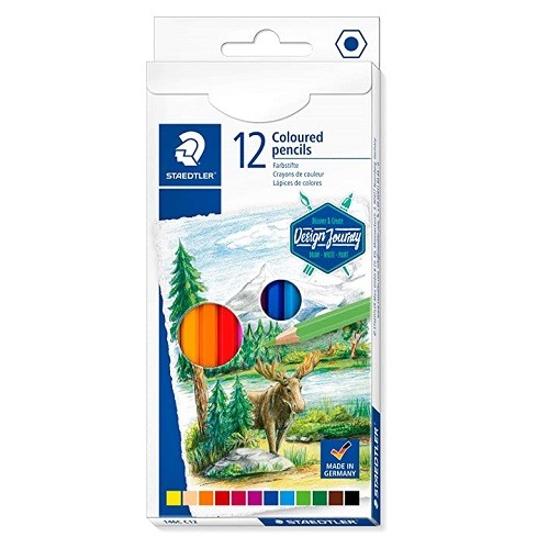 LAPIZ DE COLOR HEXAGONAL 12 PZ-STAEDTLER-LAPIZ D/COLOR ESCO.