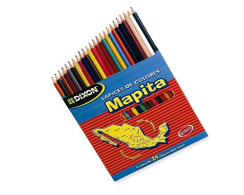 LAPIZ DE COLOR LARGO MAPITA 24PZ-DIXON-LAPIZ D/COLOR ESCO.