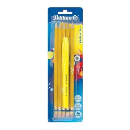 LAPIZ DE GRAFITO 2 HB TRIANGULAR 5PZ-PELIKAN-LAPIZ