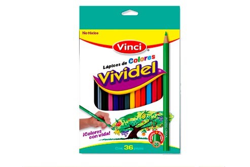 LAPIZ DE COLOR VIVIDEL 36 PZ-VINCI-LAPIZ D/COLOR ESCO.