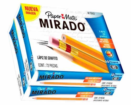 LAPIZ GRAFITO HEXAGONAL 2 MIRADO 72PZ-PAPER MATE-LAPIZ
