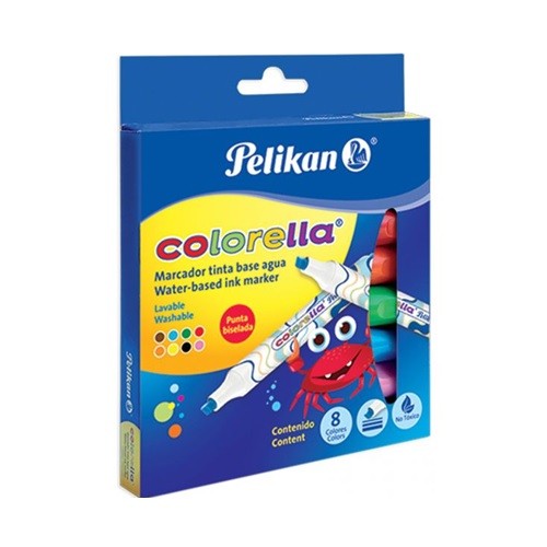 MARCADOR COLORELLA 8 PZ-PELIKAN-MARCADORES