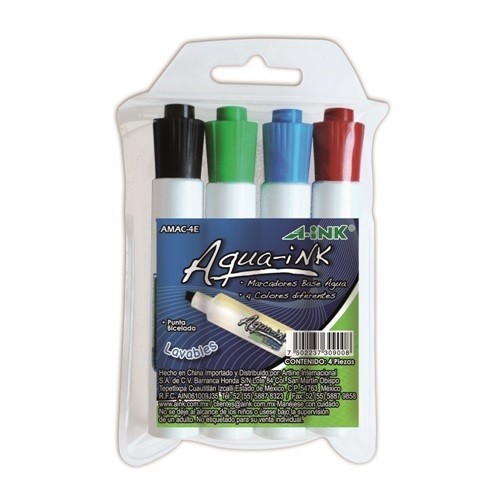 MARCADOR LAVABLE SURT 4PZ-AINK-MARCADORES