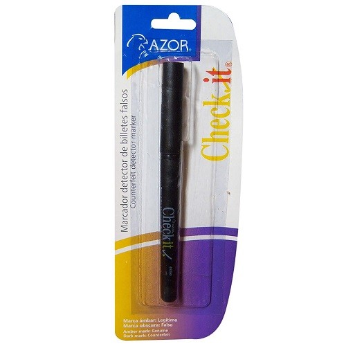 MARCADOR PARA BILLETE FALSO CHECK IT 1PZ-AZOR-MARCADORES