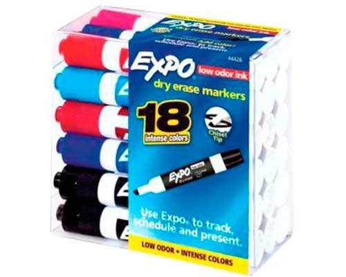 MARCADOR PARA PIZARRON EXPO SURTIDO 18PZ-SHARPIE-MARCADORES