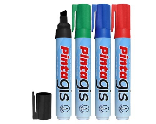 MARCADOR PARA PIZARRÓN PUNTA CINCEL 4PZ-ALFRA-MARCADORES