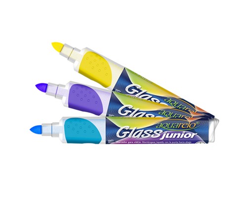 MARCADOR PARA VIDRIO JR 3PZ-AQUARELO-MARCADORES